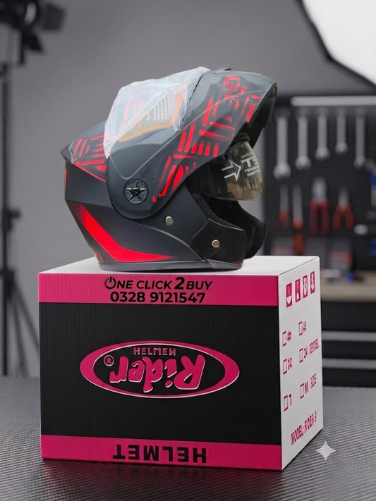 : Rider 3-in-1 Professional Modular Flip-Up Motorcycle Helmet
