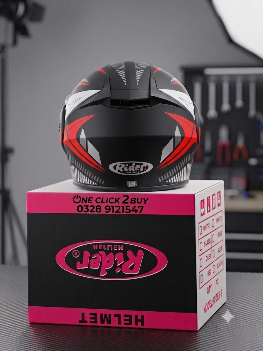 : Rider 3-in-1 Professional Modular Flip-Up Motorcycle Helmet