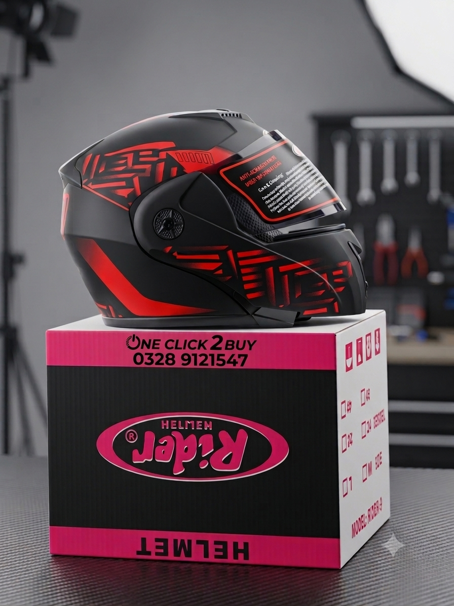 : Rider 3-in-1 Professional Modular Flip-Up Motorcycle Helmet
