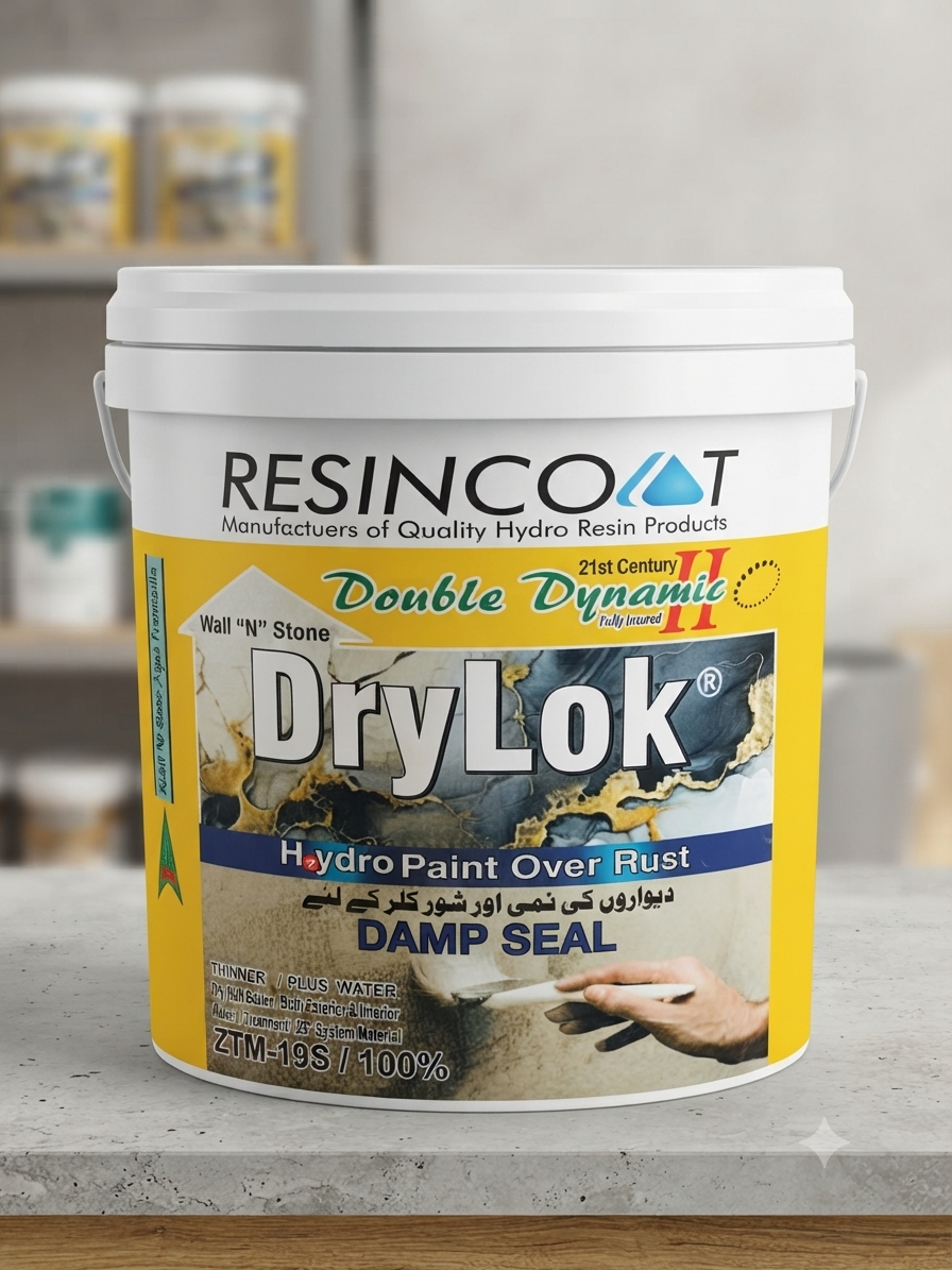 First Time In Pakistan Resincoat DryLok Damp Seal - 21st Century Double Dynamic Hydro Paint Over Rust